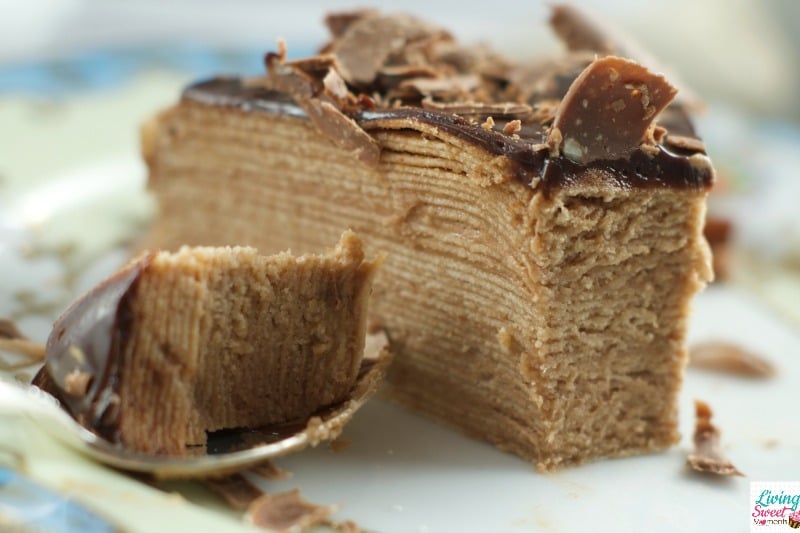 Crepe Cake With Chocolate Ganache Crepe Cake With Chocolate Ganache